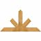 Ekena Millwork Saratoga Rough Sawn Timber Gable Bracket, Western Red Cedar, 60"W x 32"H x 4"D x 6"F, 13/12 Pitch GBW060X32X0406SAR00RWR - alternate 1